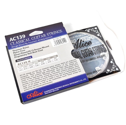 Alice AC139 TITANIUM strings for classical and flamenco guitar with normal or high tension