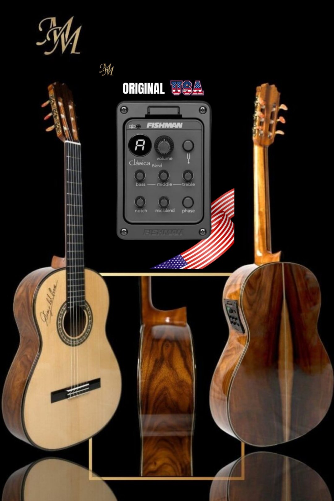 Guitarra Flamenca "Diego del Morao" Fishman Clasica blend ORIGINAL USA