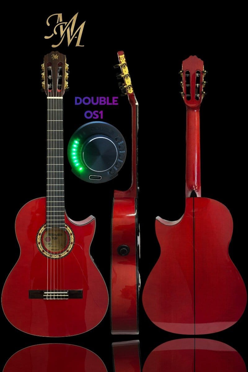 Guitarra flamenca "Manuela", CUT roja OS1. Cipres real español