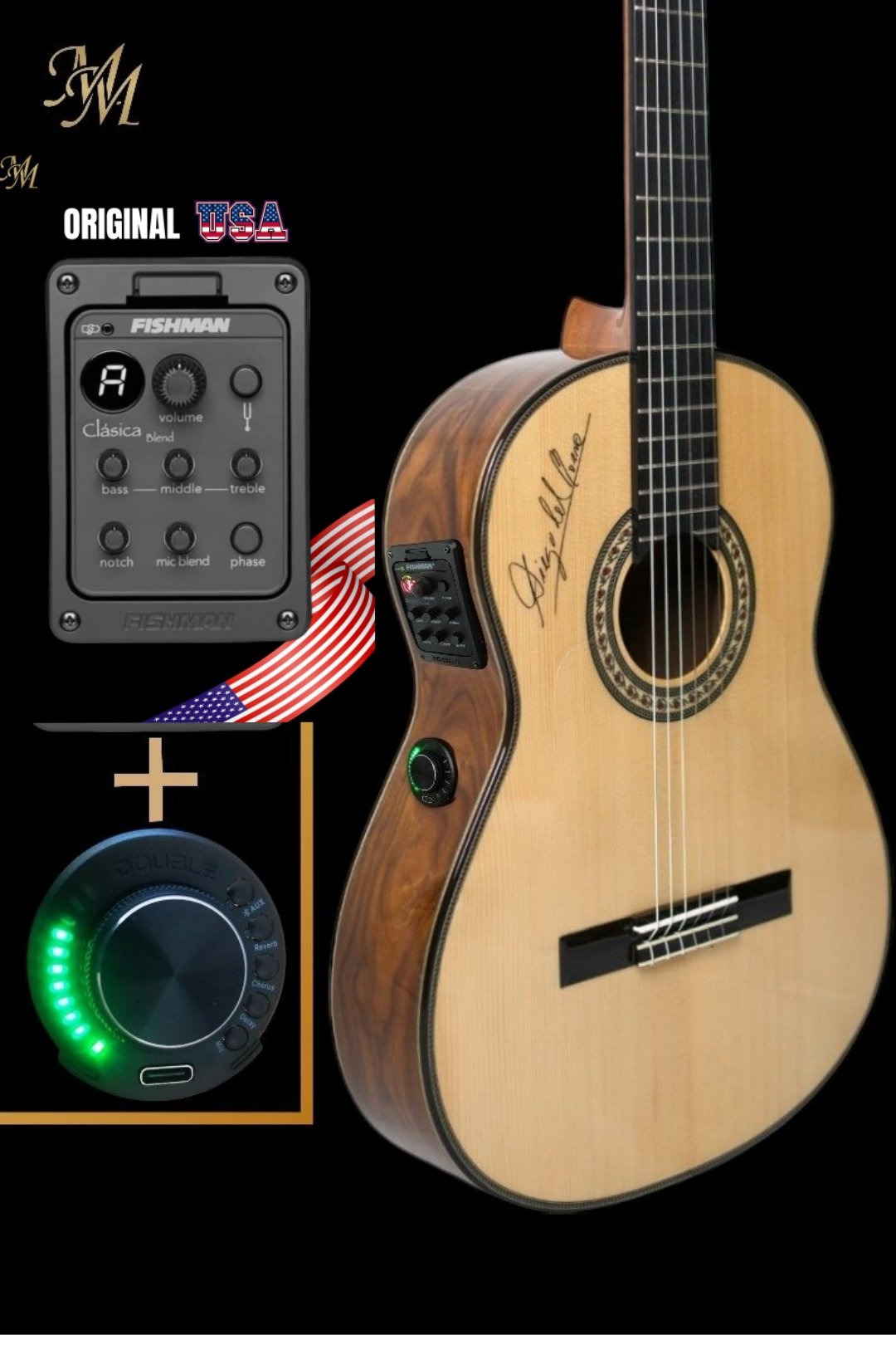 Guitarra Flamenca "Diego del Morao" OS1+ Fishman Clásica blend ORIGINAL USA