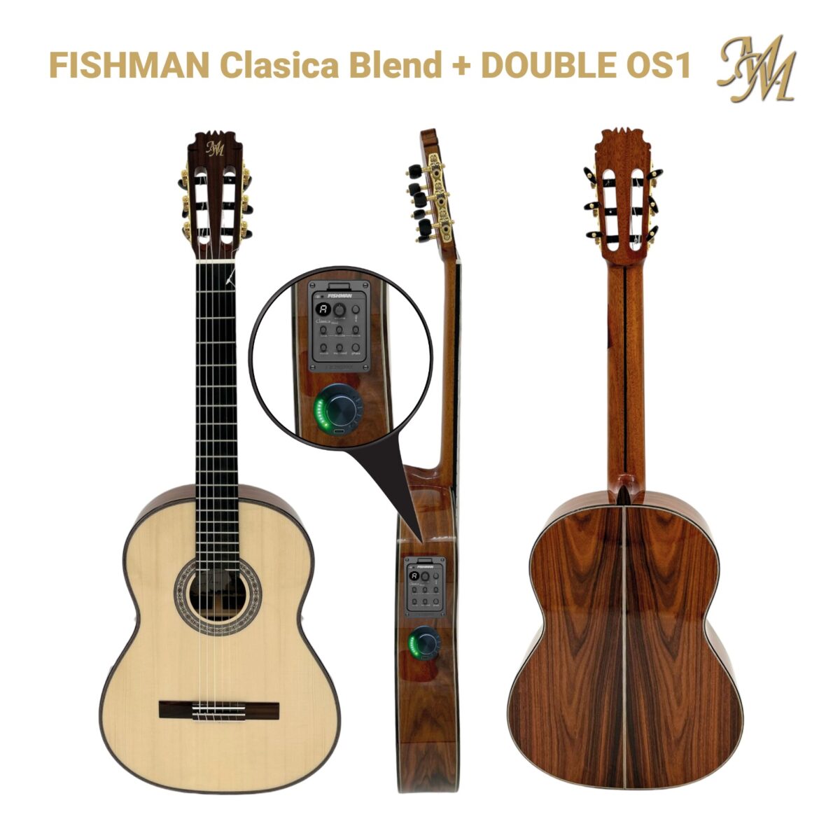 Guitarra Flamenca Serie Limitada "DIEGO DEL MORAO" OS1+ Fishman Clásica blend ORIGINAL USA