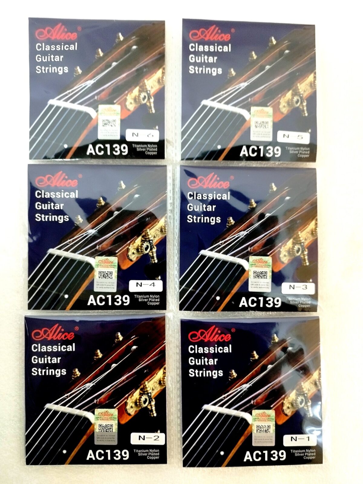 Cuerdas sueltas ALICE AC139N TITANIO