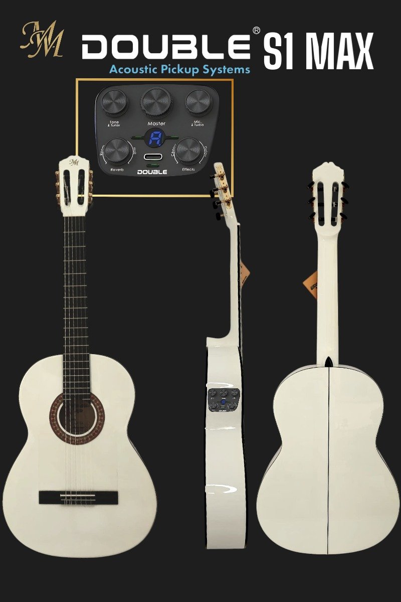 Guitarra Flamenca: "Chata" blanca, S1 MAX