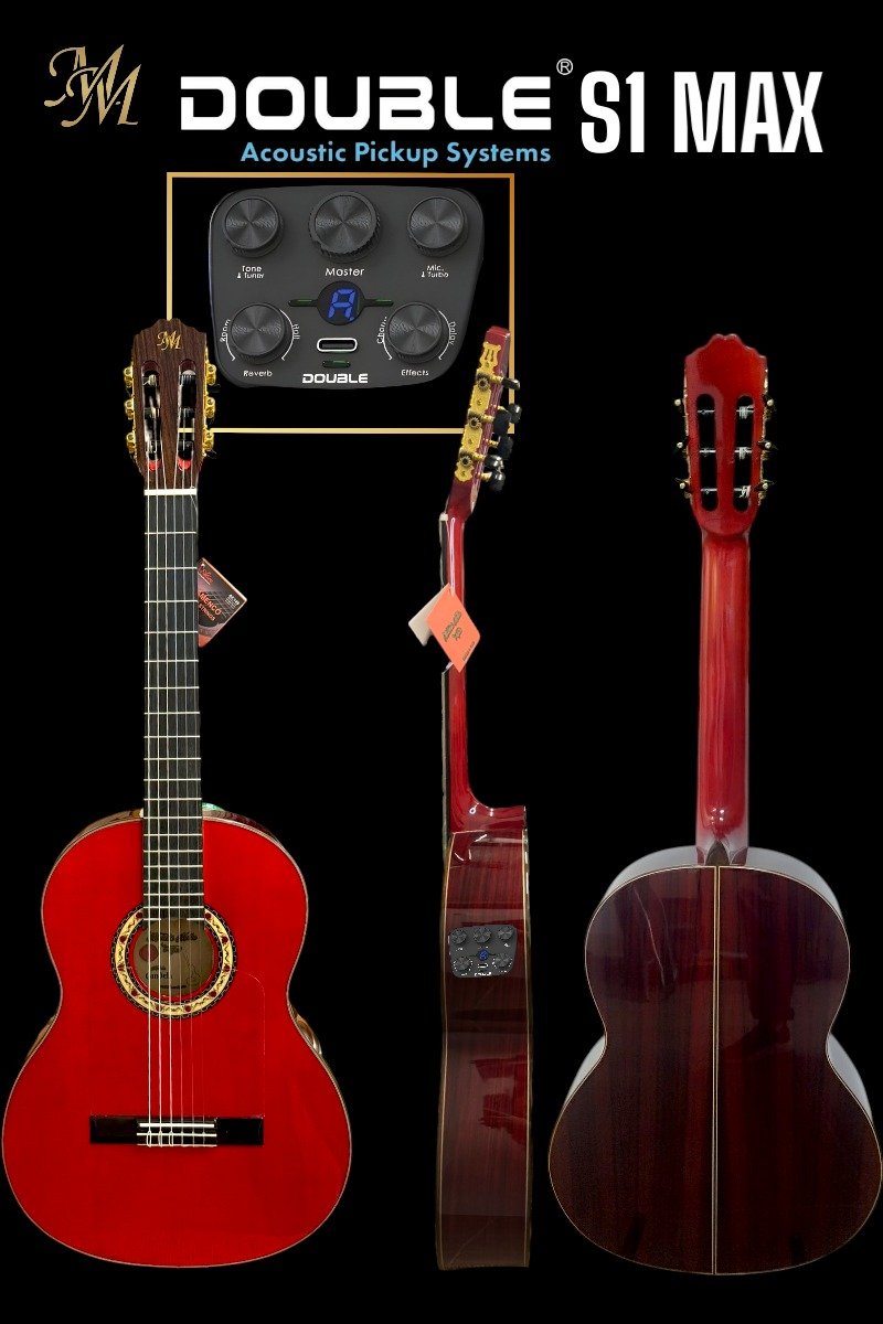 Guitarra Flamenca "Candela" roja S1 MAX