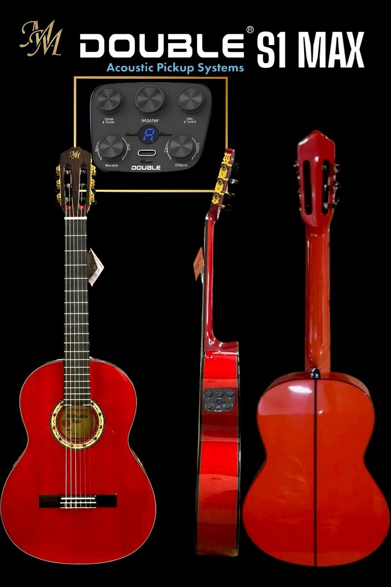 Guitarra flamenca "Manuela, roja S1MAX. Cipres real español