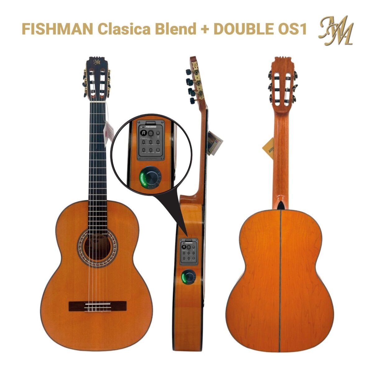 Guitarra Flamenca "Chata" Naranja, OS1 + Fishman Clásica blend Original USA