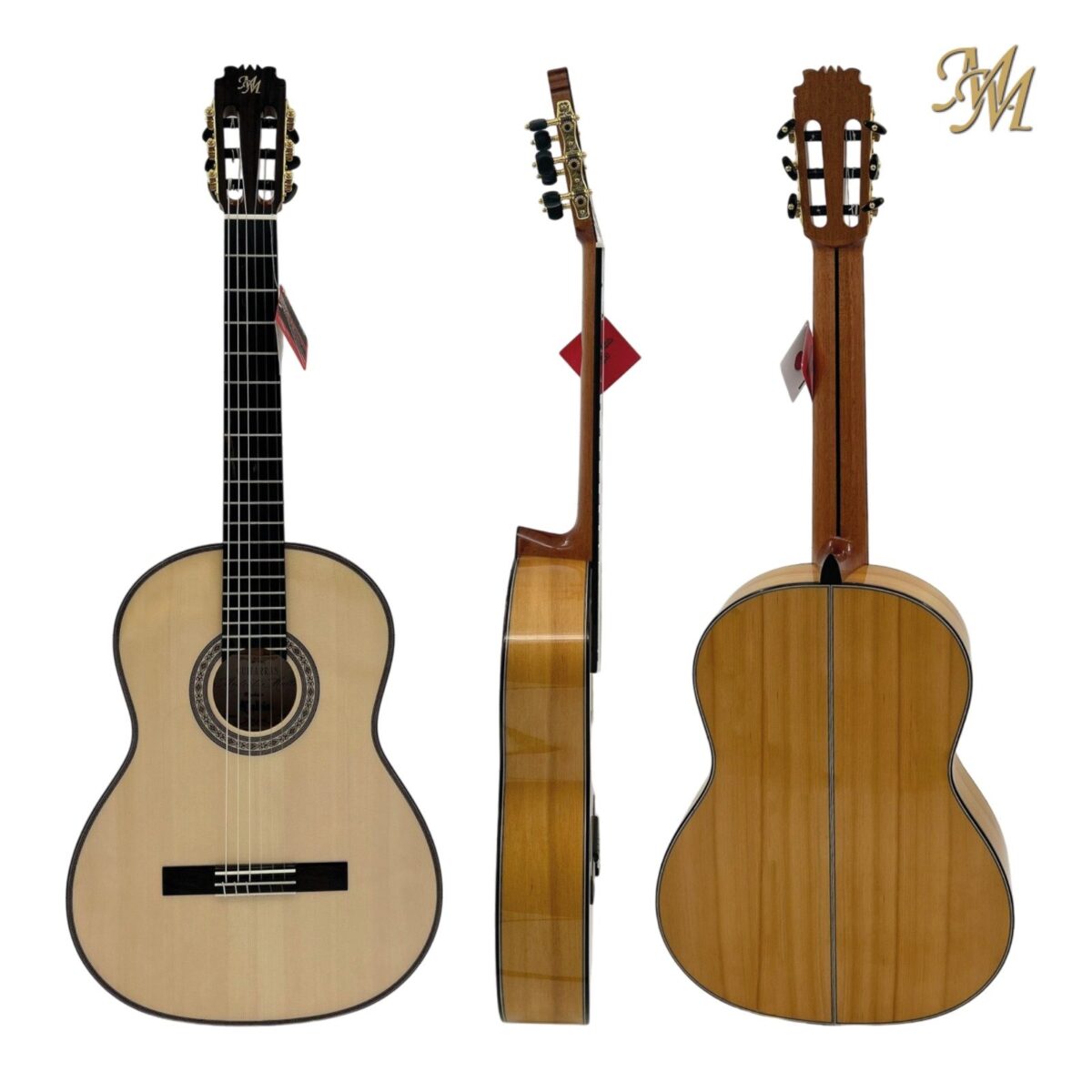 Guitarra Flamenca Serie Superior, modelo "RUBIA" color natural Cipres Real Español