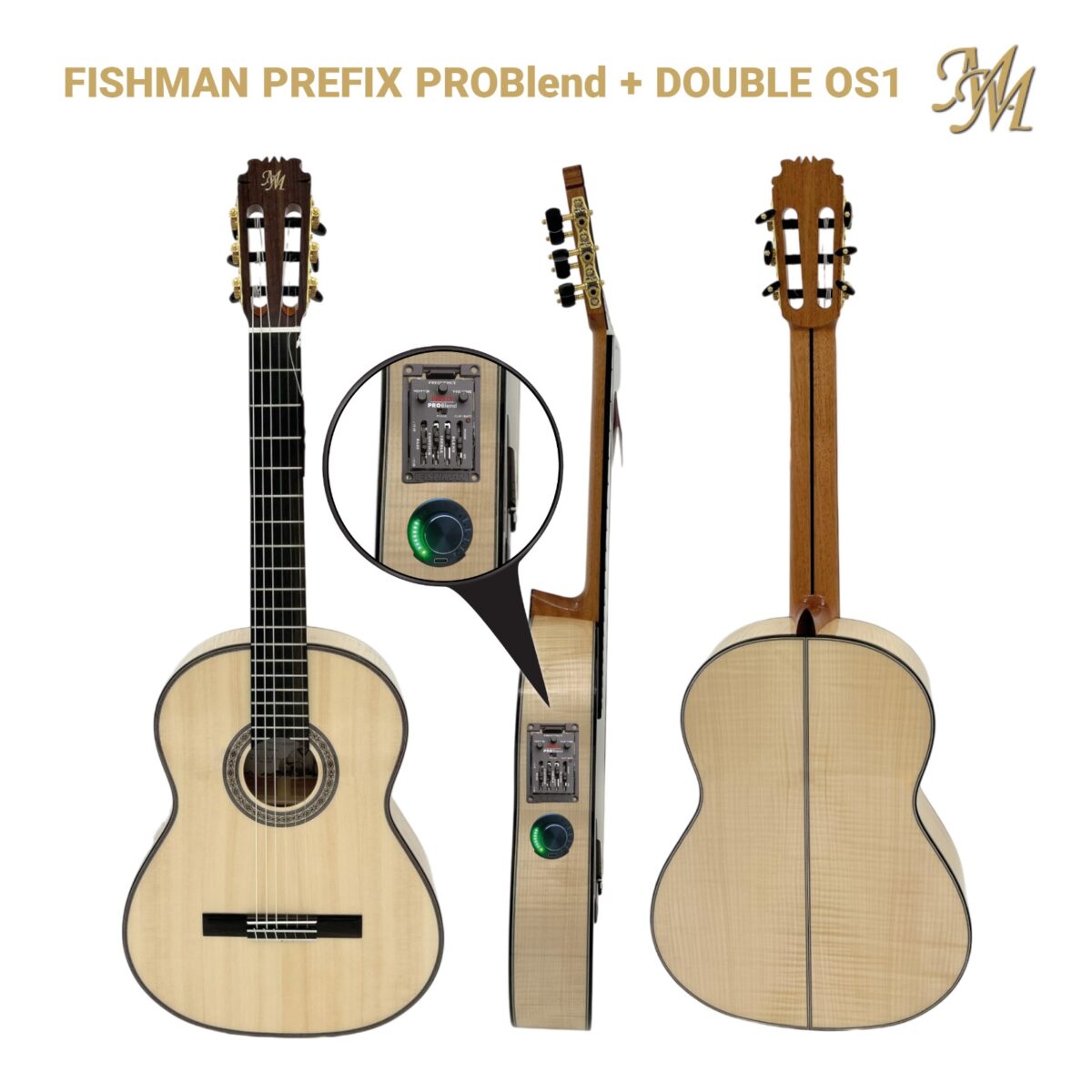 Guitarra Flamenca Serie Limitada "PACO CEPERO" natural Arce rizado Double OS1 + Fishman Prefix Pro blend Original USA