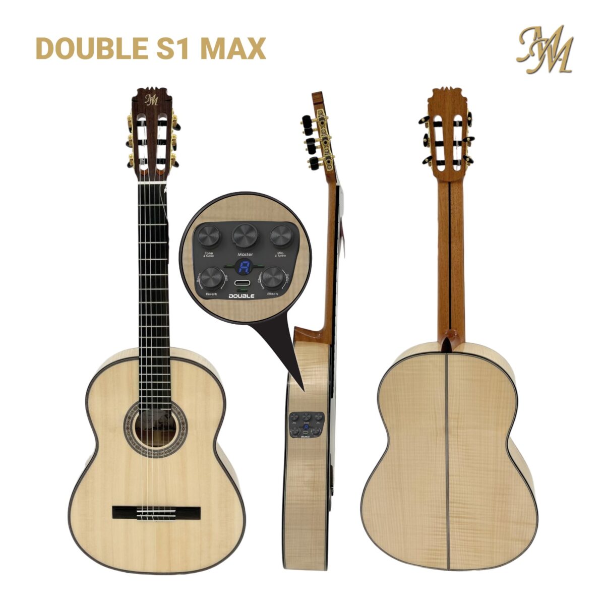 Guitarra Flamenca Serie Limitada "PACO CEPERO" natural Arce rizado Double S1 MAX