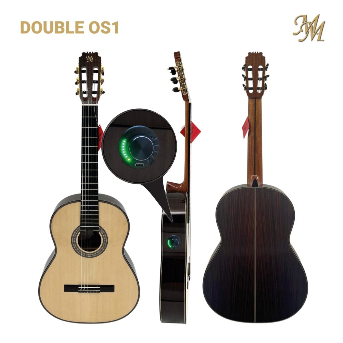 Guitarra Flamenca Serie Limitada "EL PERLA"color natural OS1 Palosanto de India