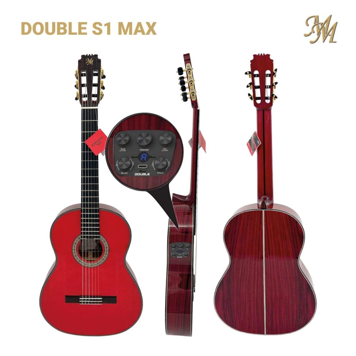 Guitarra Flamenca Serie Limitada "DIEGO DEL MORAO" Color Rojo Pau Ferro S1 MAX