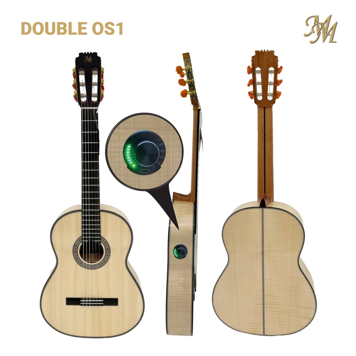 Guitarra Flamenca "Alameda” (Arce flameado) color Natural - OS1