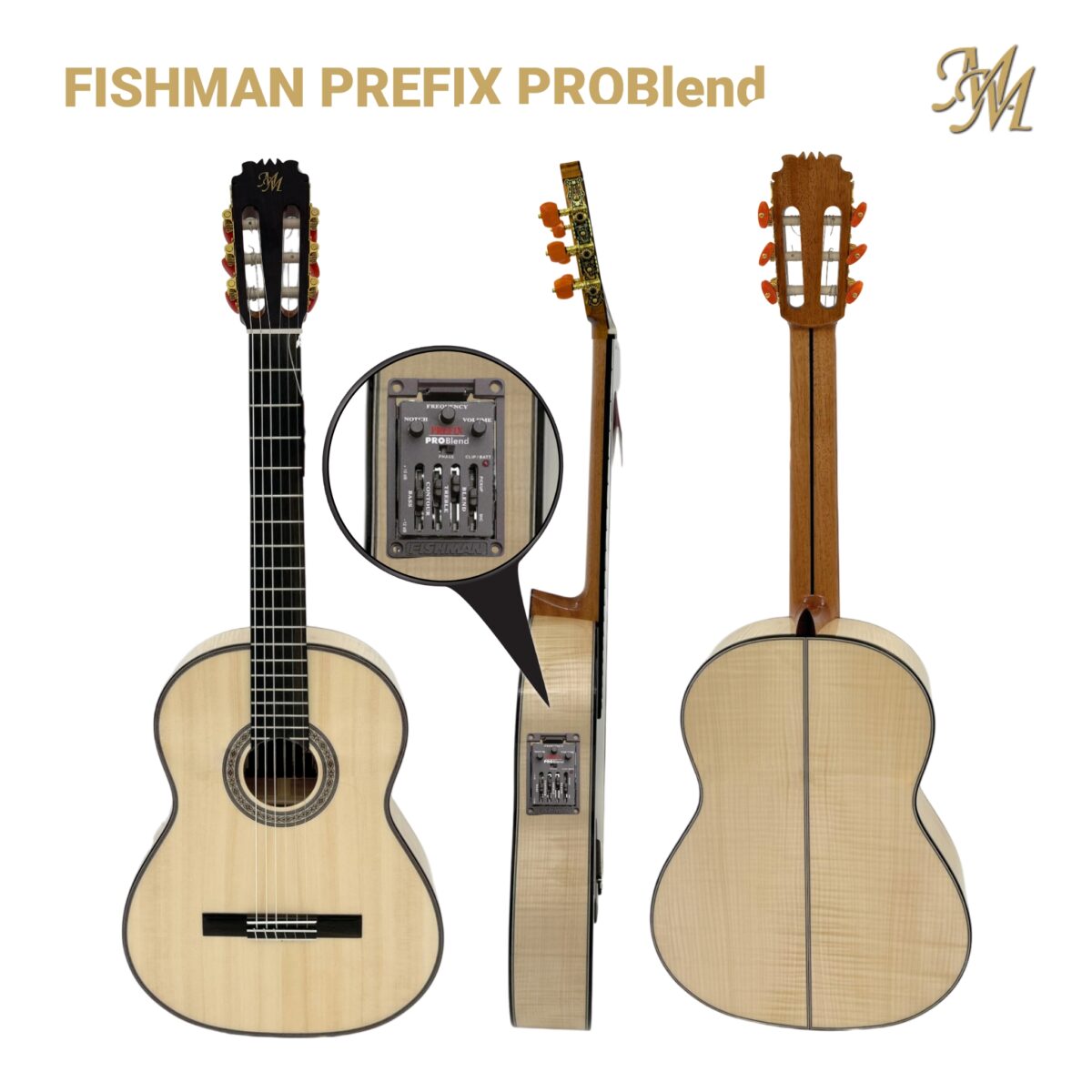 Guitarra Flamenca "Alameda” (Arce flameado) color Natural - Fishman Prefix Pro Blend