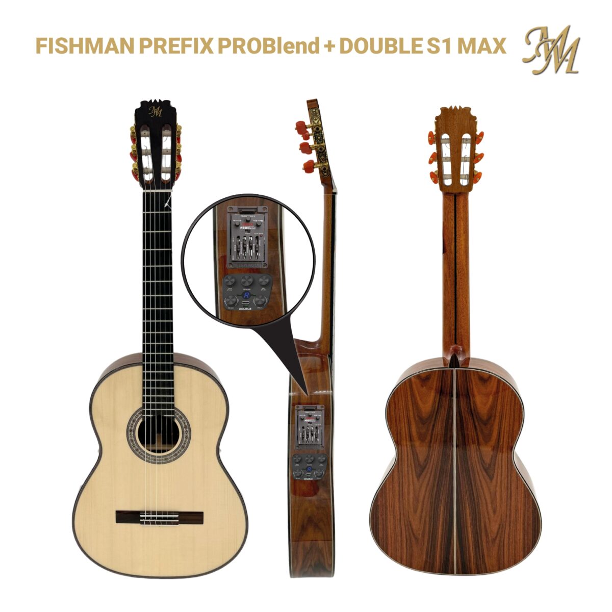 Guitarra Flamenca "Canela" (Pau Ferro) color Natural - S1 MAX + Fishman Prefix Pro Blend