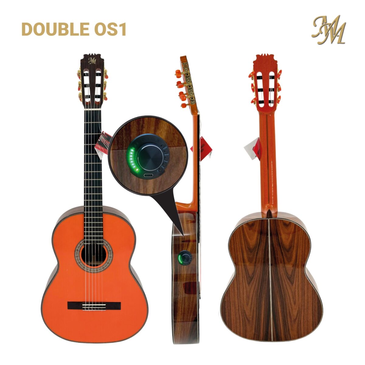 Guitarra Flamenca "Canela" (Pau Ferro) color Naranja - OS1
