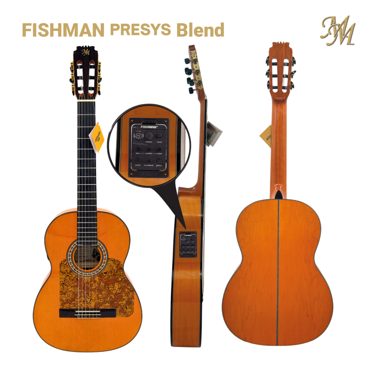 Guitarra Rumbera: "Paco Aguilera" Naranja - Fishman Presys Blend