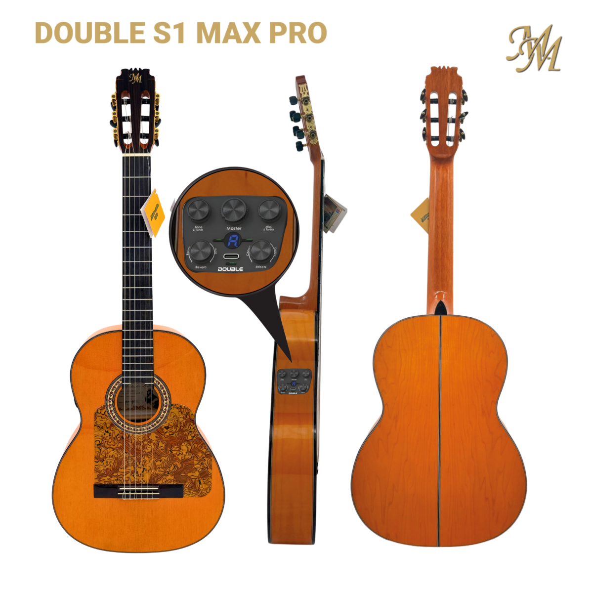 Guitarra Rumbera: "Paco Aguilera" Naranja - S1 MAX PRO