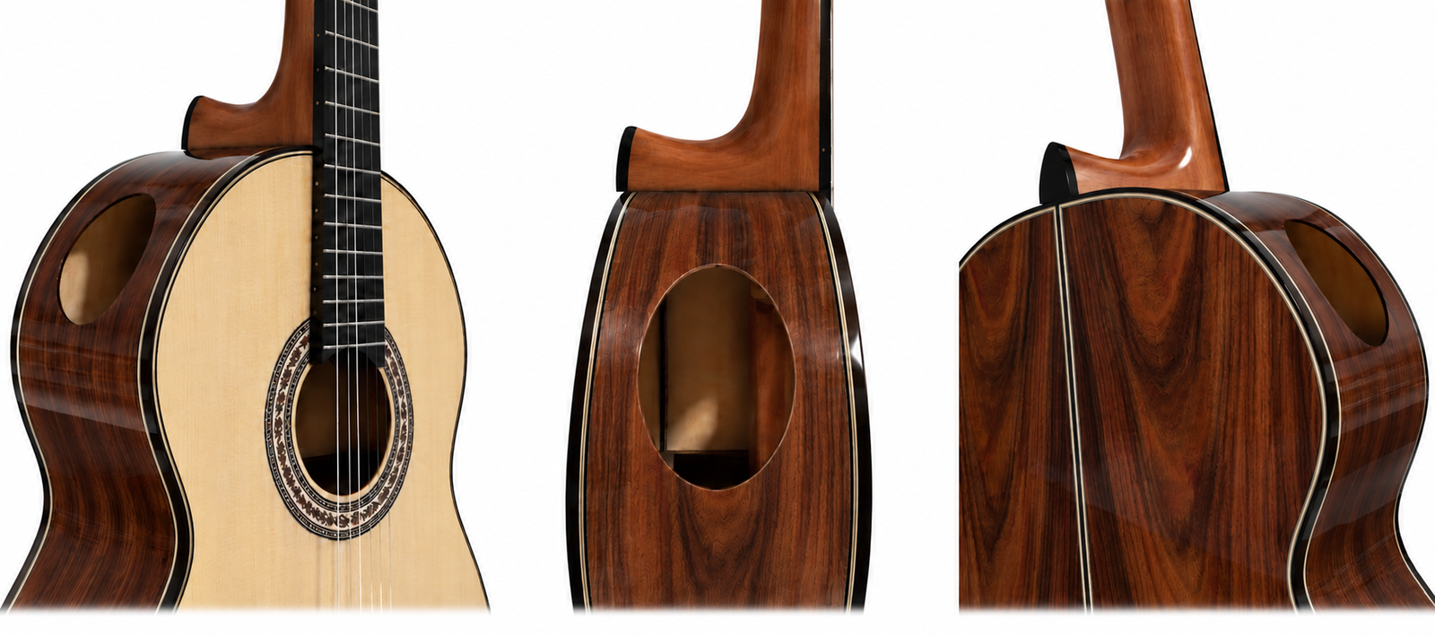 Detalles del Soundport en una guitarra