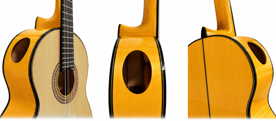Detalles del Soundport en una guitarra